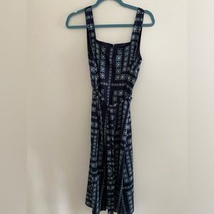 Summer floral strapped midi dress